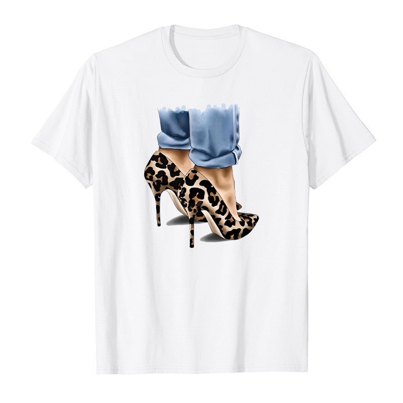 Leopard high heels HTV - Heat transfer Vinyl, iron on vinyl designs