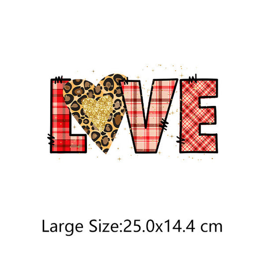 Patchwork LOVE HTV - Heat transfer Vinyl, iron on vinyl designs G5