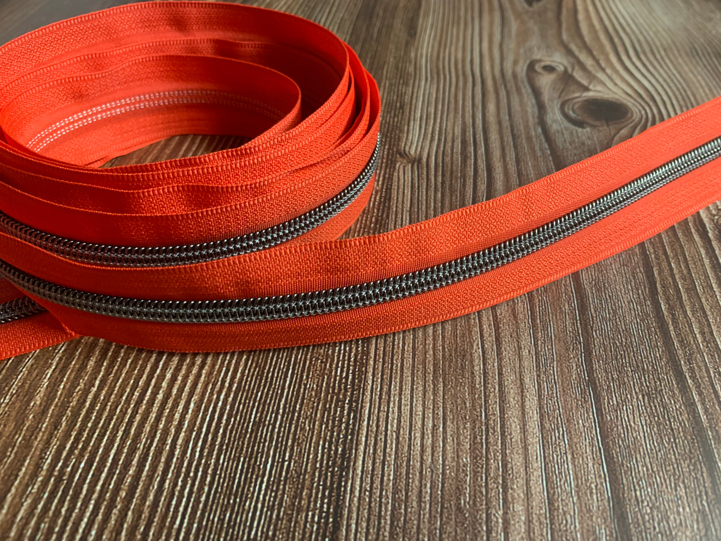 Gunmetal color - size 5 zipper tapes