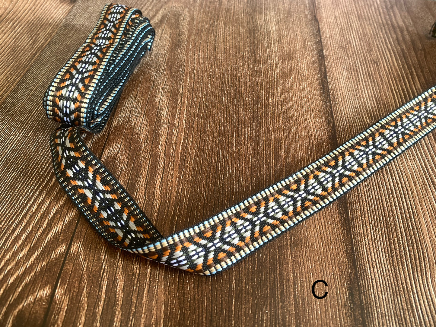 2.5cm/1 inch patterned webbing, Pattern C