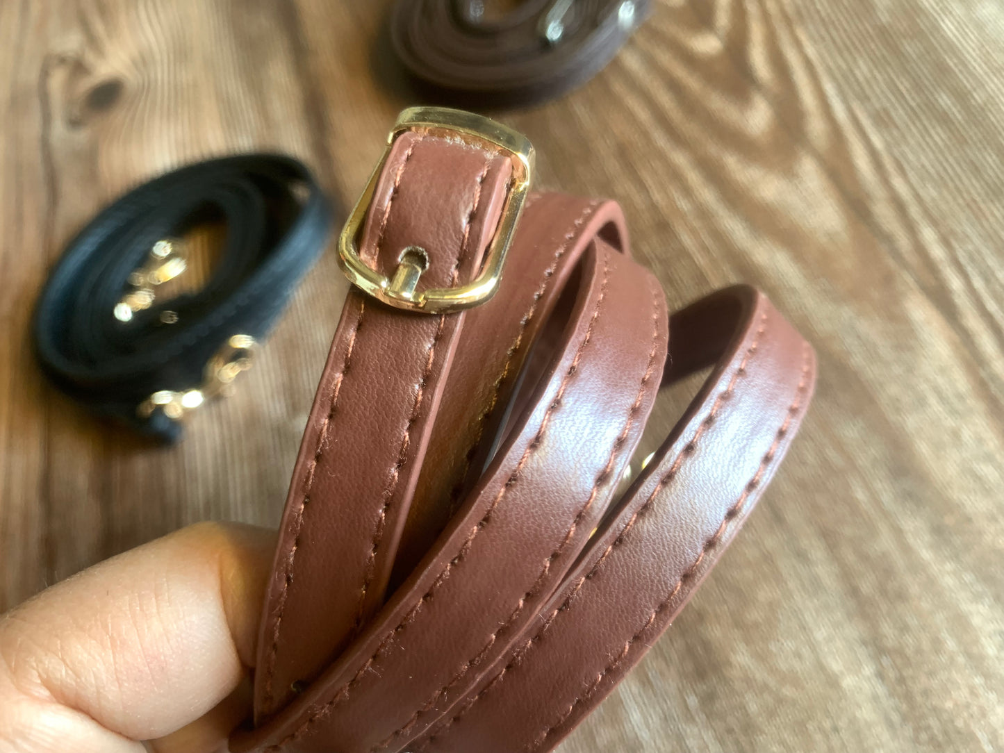 12mm Faux leather straps, adjustable crossbody straps B2