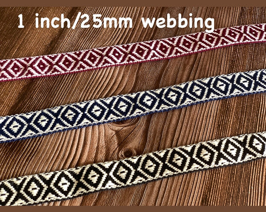 2.5cm/1 inch patterned webbing, Pattern A - A3