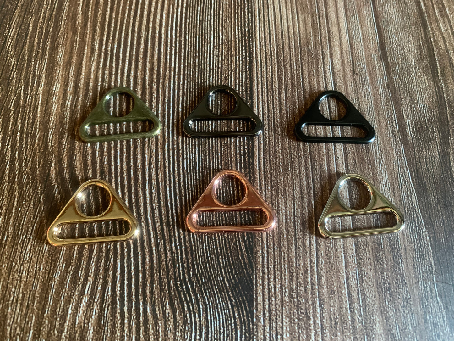 Triangle rings - 1 inch/25mm, Strap connectors