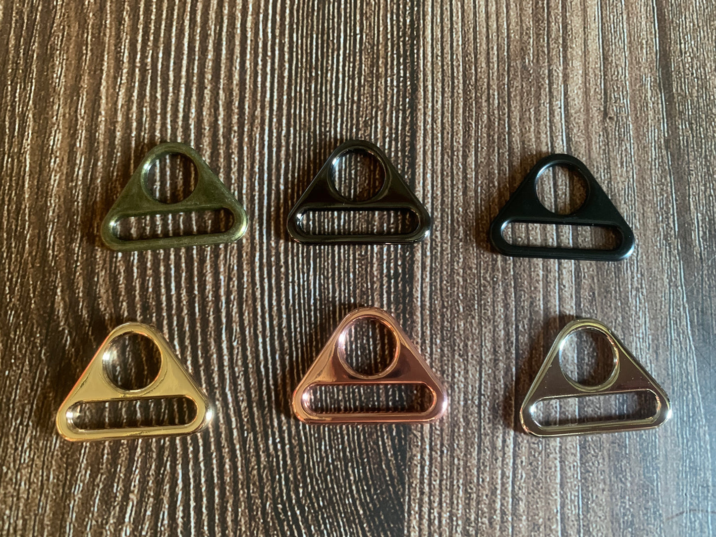 Triangle rings - 1 inch/25mm, Strap connectors
