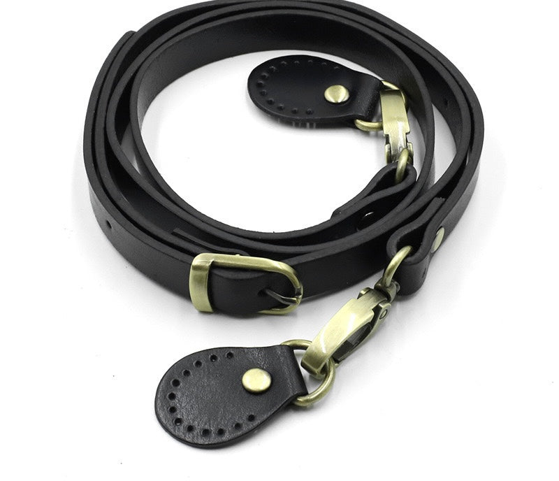 1.5cm leather crossbody straps, adjustable genuine leather straps B2