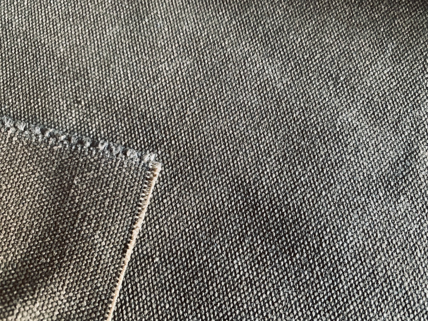Heavy weight stonewashed canvas, 100% cotton