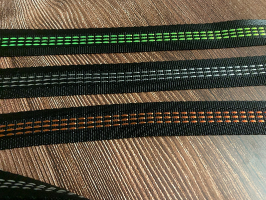 2.5cm/1 inch seatbelt webbing with dotted lines sold by 3m rolls A3