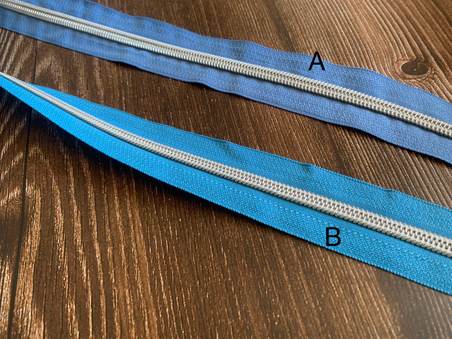 Silver teeth size 5 zipper tapes