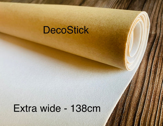 DecoStick, self-adhesive stabilizer, peel and stick stabilizer, instant stabilizer for bags, hats, home decor etc