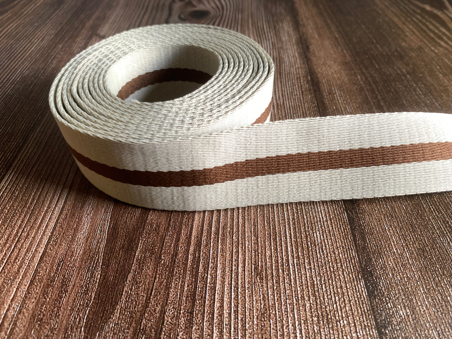 38mm/1.5inch striped webbing sold by 3m rolls