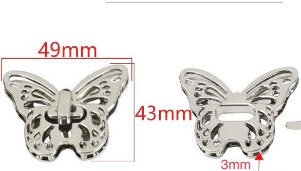 Butterfly turn lock, Purse locks, Twist lock