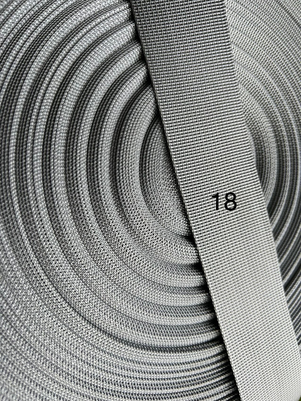 3-metre rolls of plain webbing - 2.5 and 3.8cm