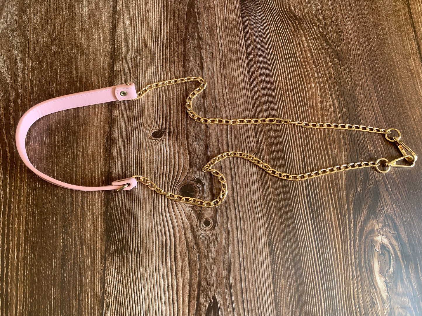 Stylish PU leather & chain straps