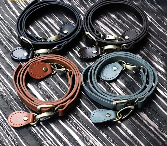 1.5cm leather crossbody straps, adjustable genuine leather straps B2
