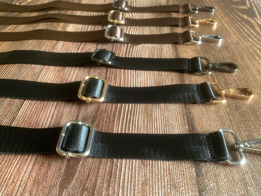 1 inch/25mm premade crossbody straps with seatbelt webbing A5