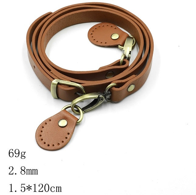 1.5cm leather crossbody straps, adjustable genuine leather straps B2