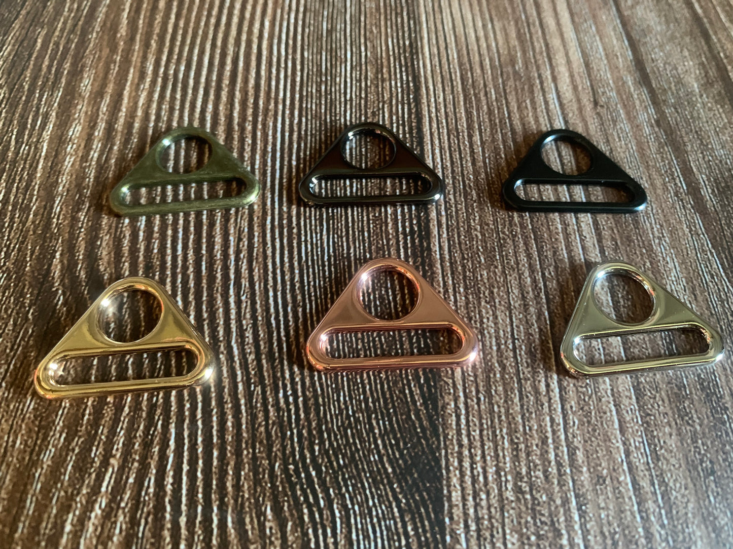Triangle rings - 1 inch/25mm, Strap connectors