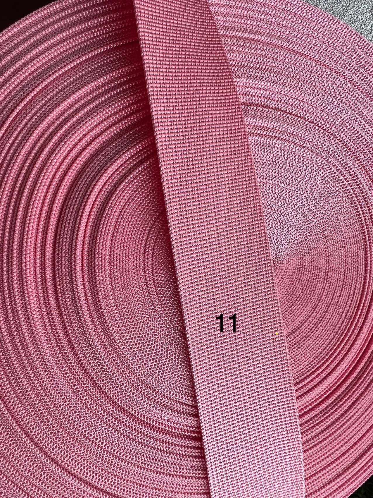 3-metre rolls of plain webbing - 2.5 and 3.8cm
