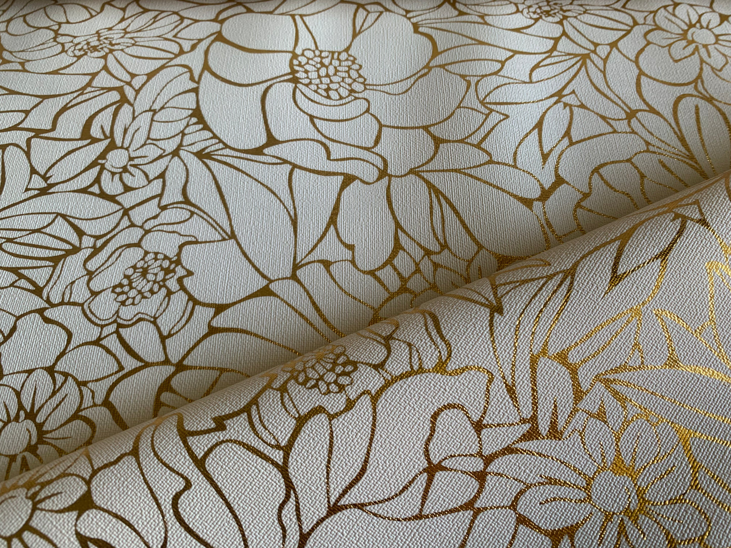 Gold printed Pleather, Vegan leather, Printed vinyl, Vinyl for bags, garments, Gold Vinyl for wedding, Christmas, home decor