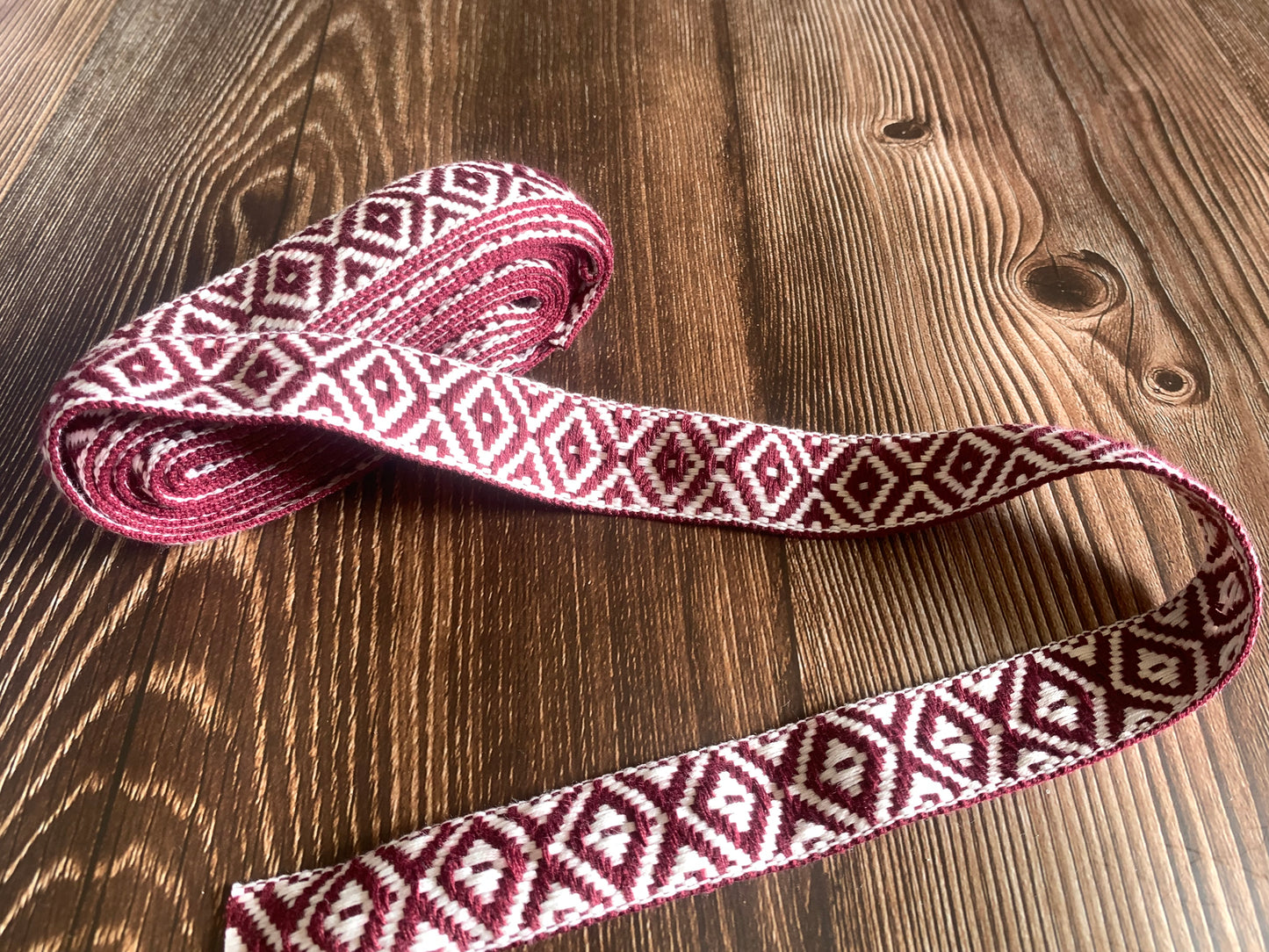 2.5cm/1 inch patterned webbing, Pattern A