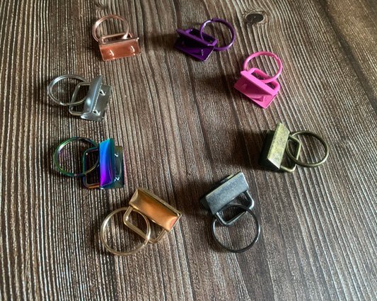 Metal key fobs - 1 inch/25mm
