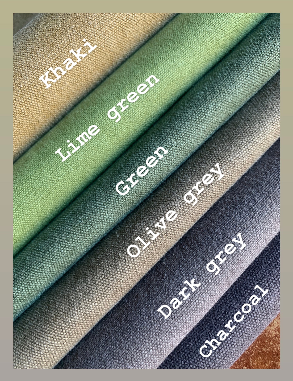 Stoned washed canvas, 100% Cotton canvas, medium to heavy weight canvas, by the meter