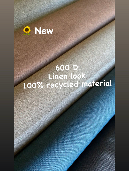 100% recycled Linen look fabric F2
