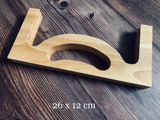 Timber kiss locks, wooden handles A6