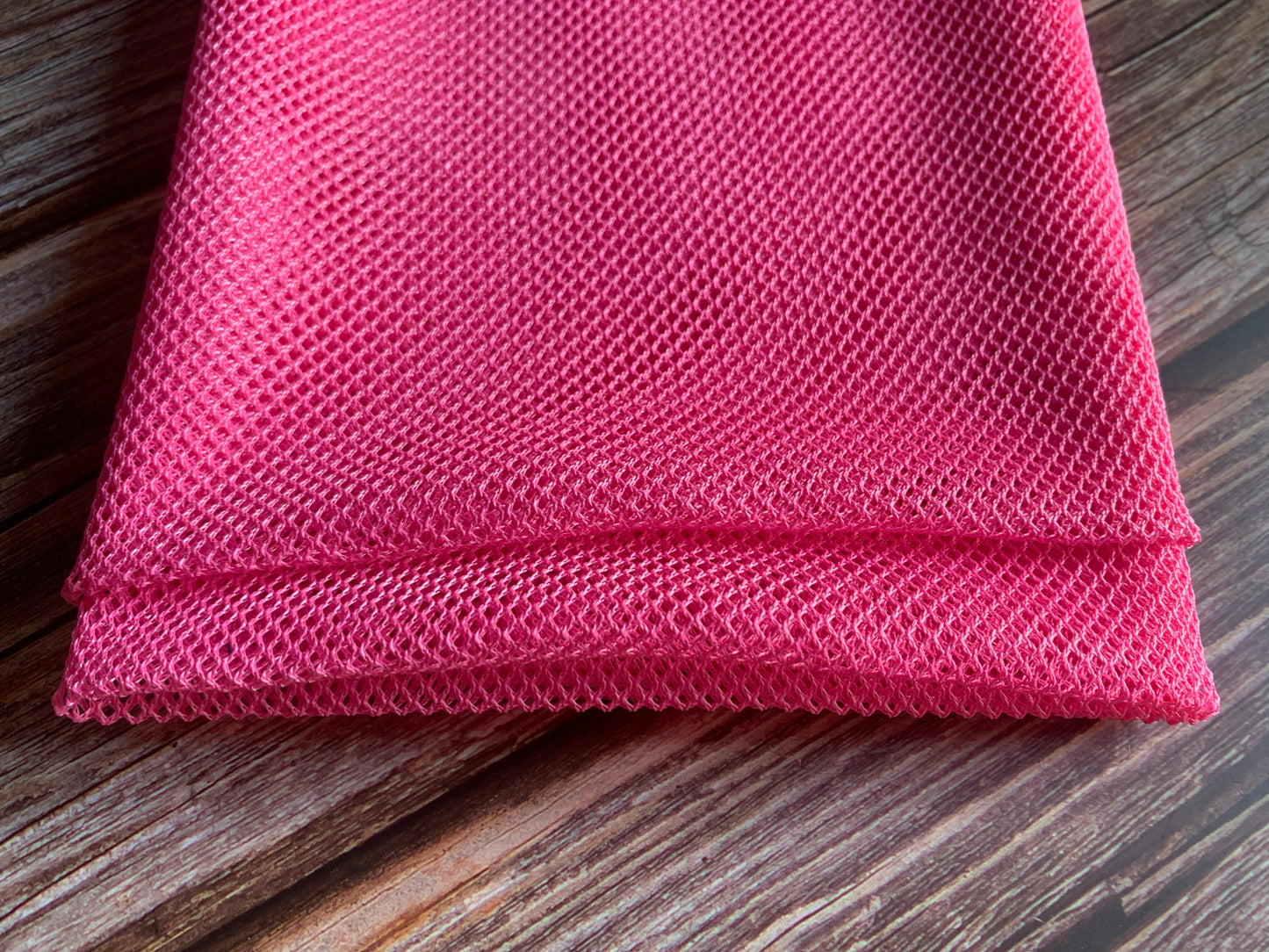 Mesh fabric for bag making and garments, 2-way stretchy net material by half yard