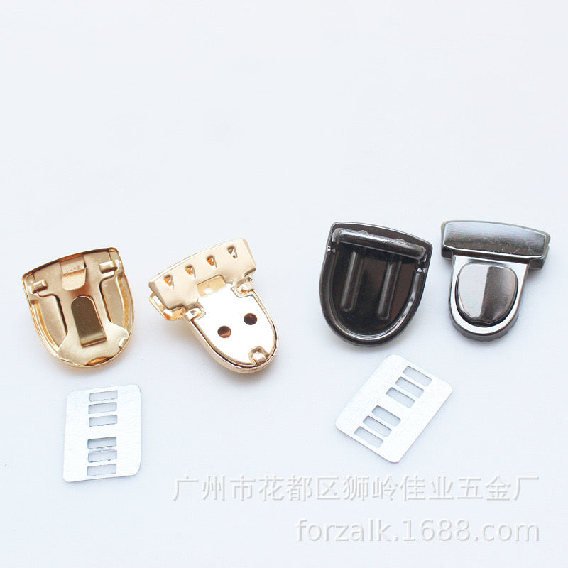 30 x 41mm Push purse locks, compression locks, thumb locks, tongue locks
