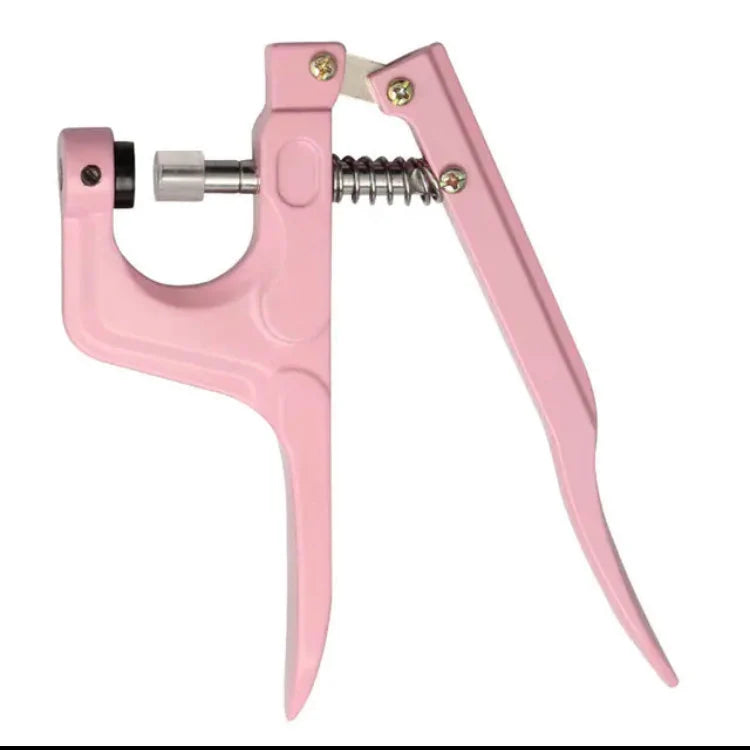 Pink snap buttons and eyelets installation kits, A1