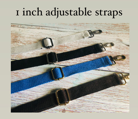 Pre-made adjustable bag handles, 1 inch/25mm crossbody straps G4B