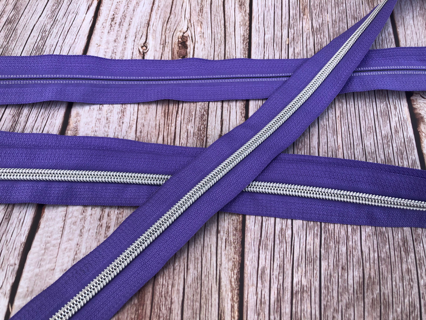 Silver teeth size 5 zipper tapes
