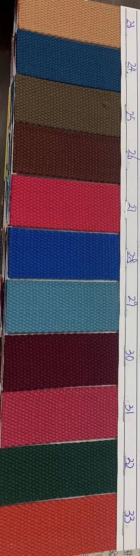 1 inch/2.5cm polycotton webbing