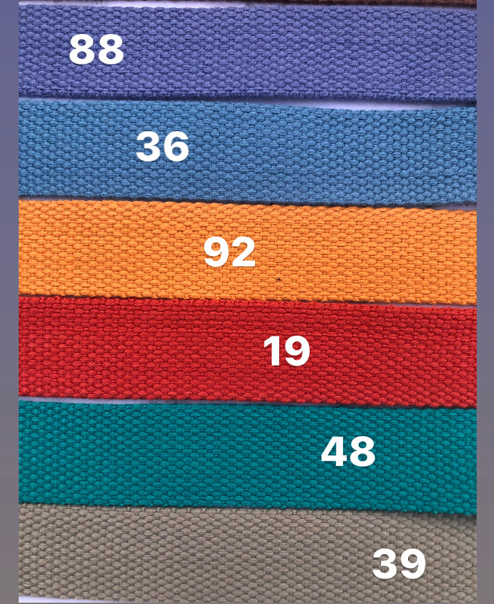 1 inch/2.5cm polycotton webbing