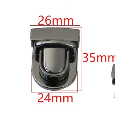 26mm Push purse locks, compression locks, thumb locks, tongue lock