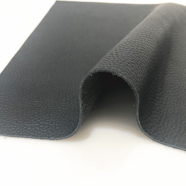 Genuine cowhide, black leather, full grain leather for bags