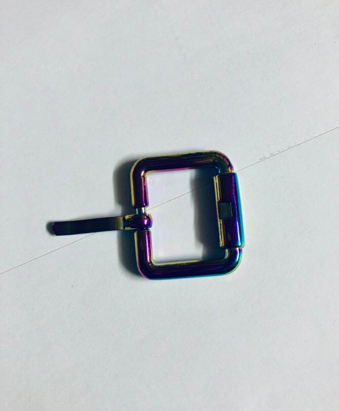25mm/1 inch rainbow buckles for bags and garments