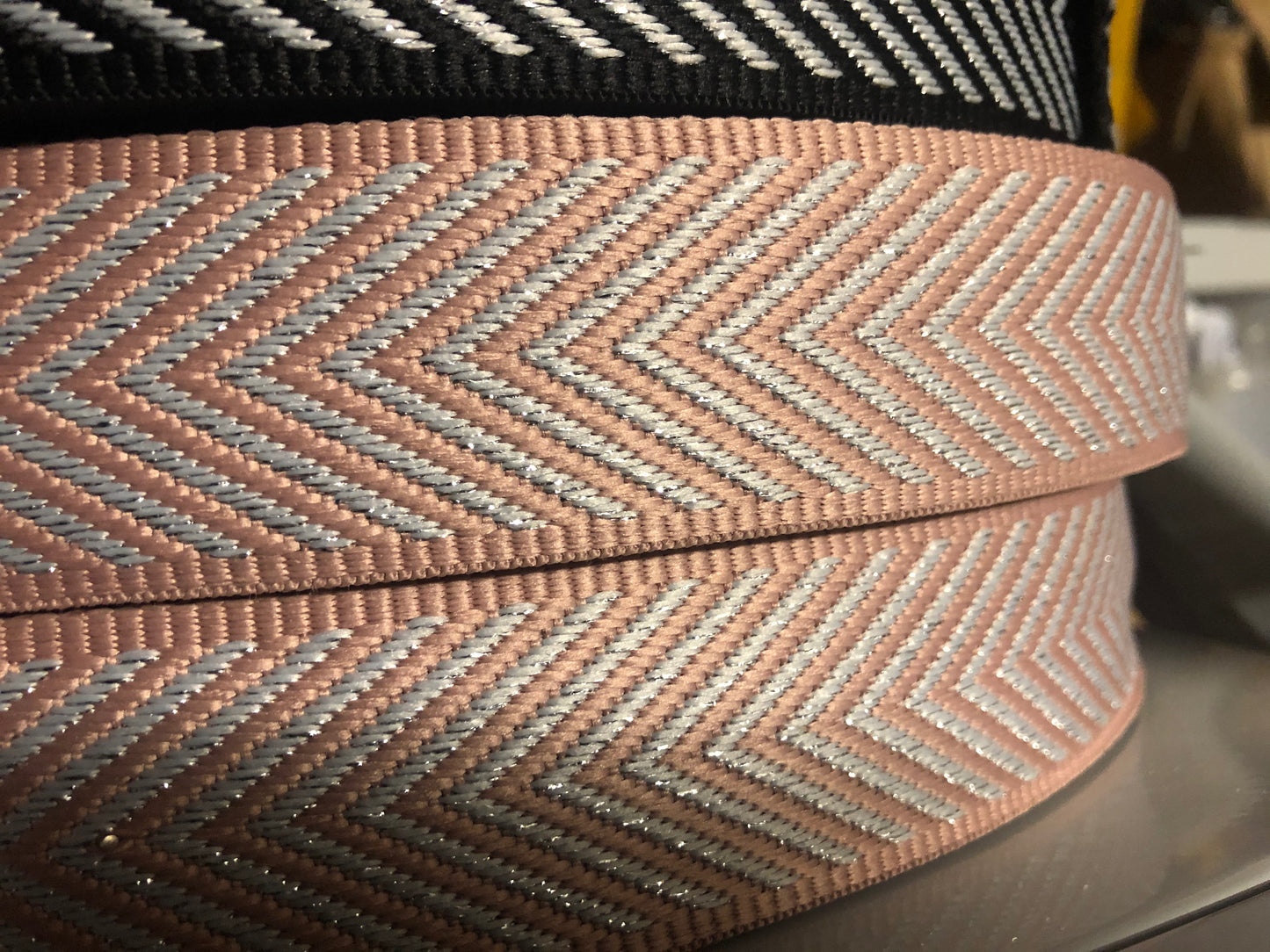 3 metres of Arrow pattern webbing for tote bags, adjustable crossbody straps, handmade backpacks, heavy duty handles by the meter