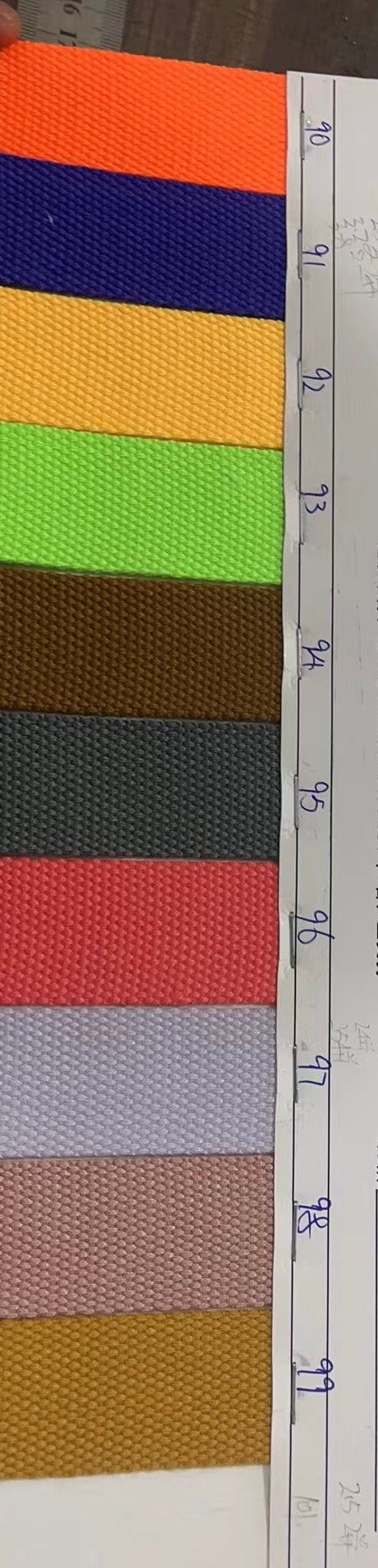 1 inch/2.5cm polycotton webbing