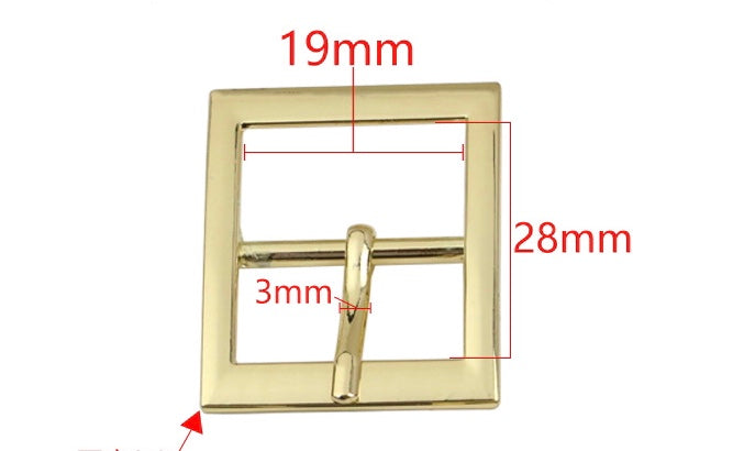19mm belt buckles for bags and garments