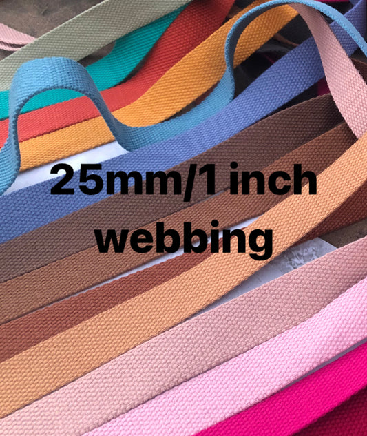 1 inch/2.5cm polycotton webbing DWS