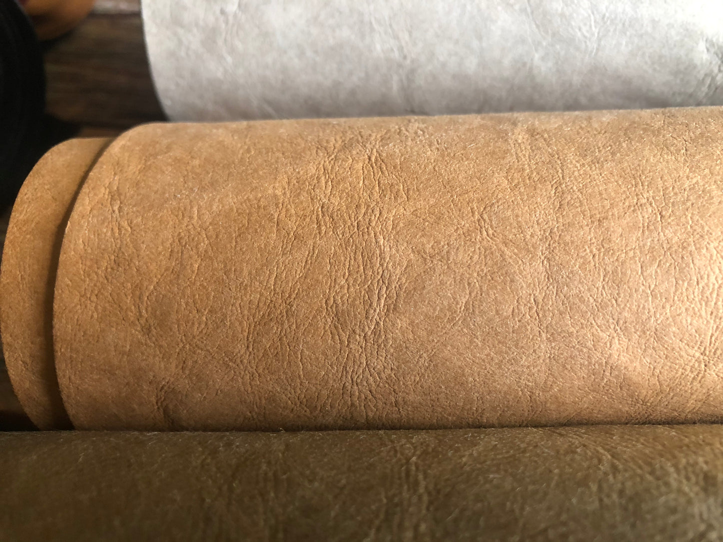 Kraft paper fabric, pre-washed kraft paper, laminated paper leather, environmentally friendly material, printable fabric, vegan leather E1