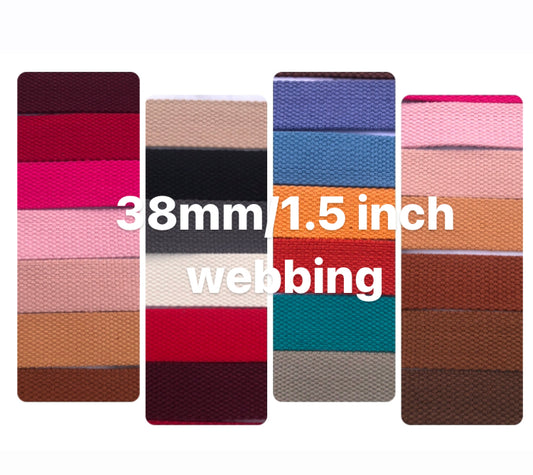 3m rolls of 1.5inch/3.8cm/38mm polycotton webbing DWS