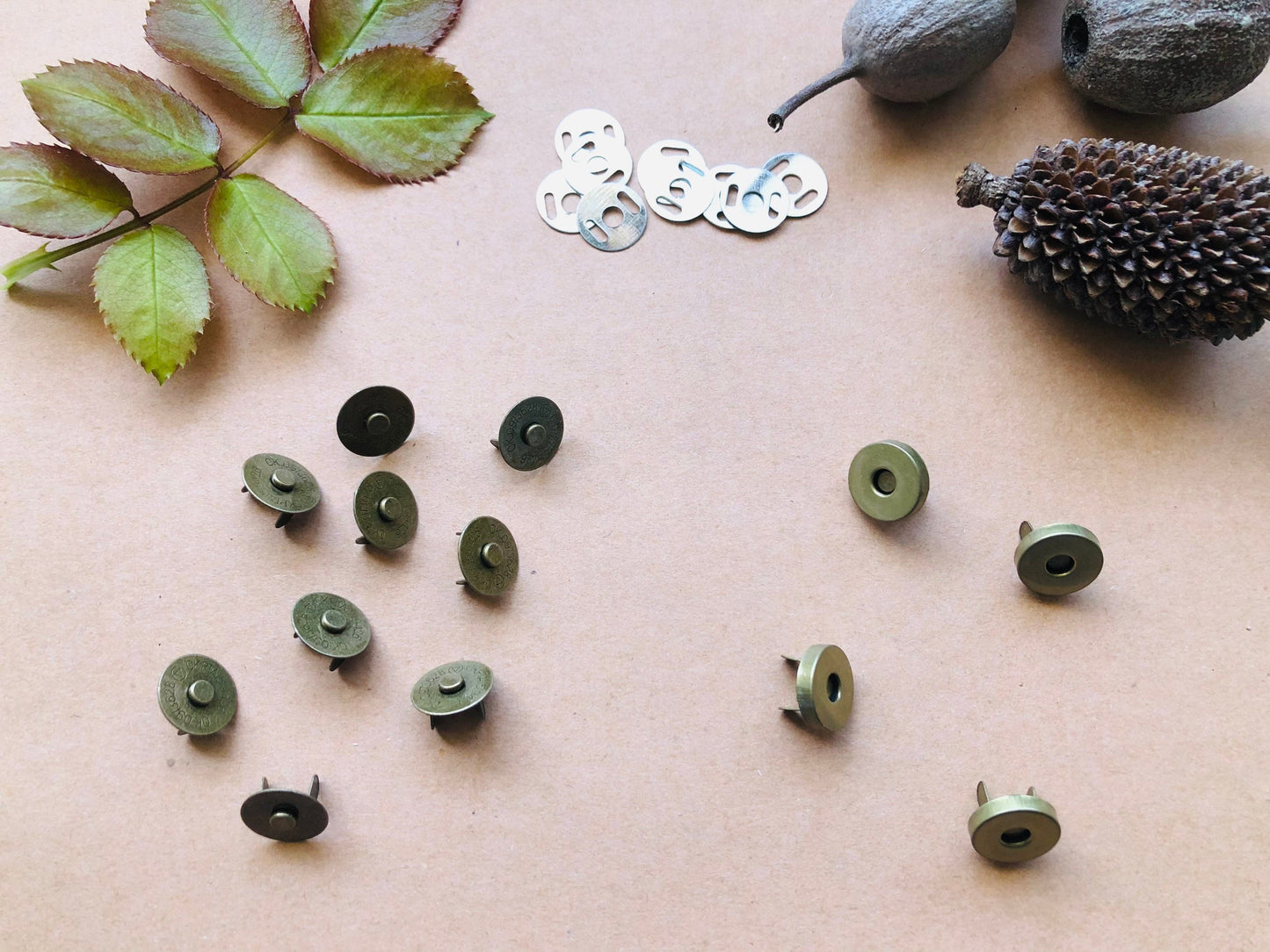 14mm Heavy duty magnetic snaps, magnetic buttons, magnetic clasps for bags, purses, wallets and jackets