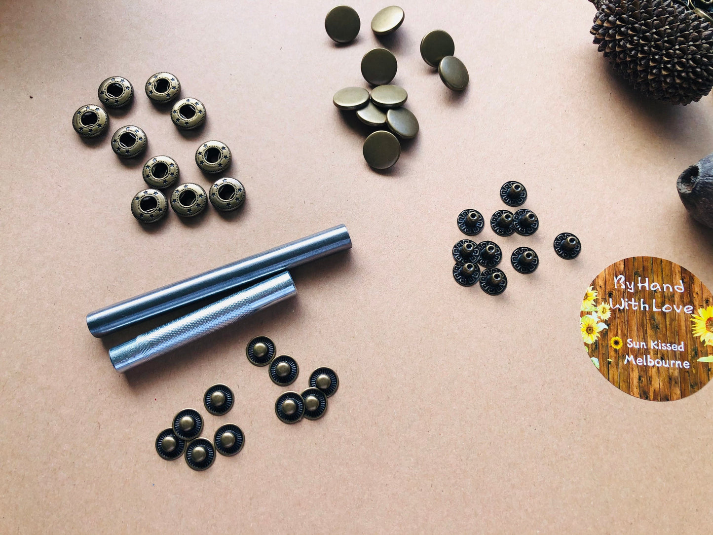 15mm heavy duty snap buttons, metal snaps, bags, jackets, optional snap button setting tools