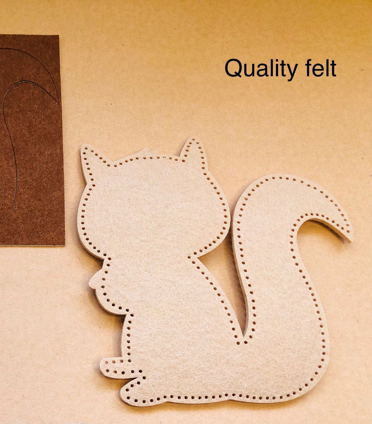 Wild animals felt craft kit, craft activities for children, handmade birthday presents, baby shower party decoration, hand sewing kit, felt animal