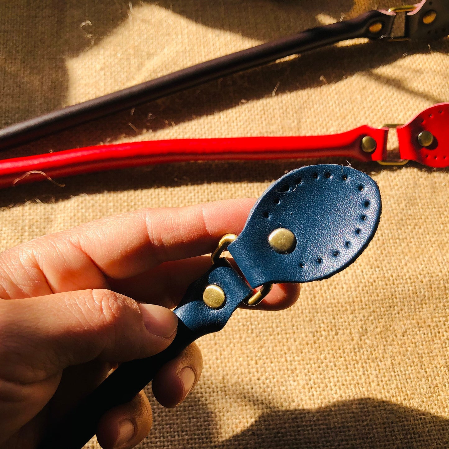 Luxury leather straps, genuine cow hide leather handles, round leather handles, hand sewn bag handles for leather, fabric, crochet bags