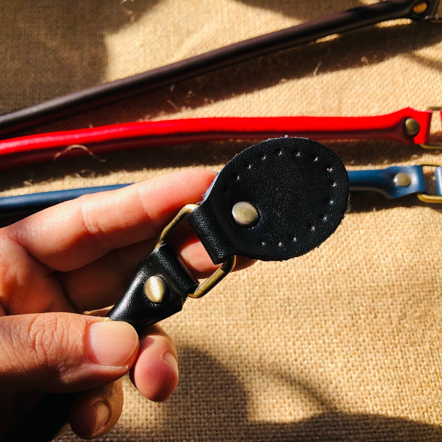 Luxury leather straps, genuine cow hide leather handles, round leather handles, hand sewn bag handles for leather, fabric, crochet bags