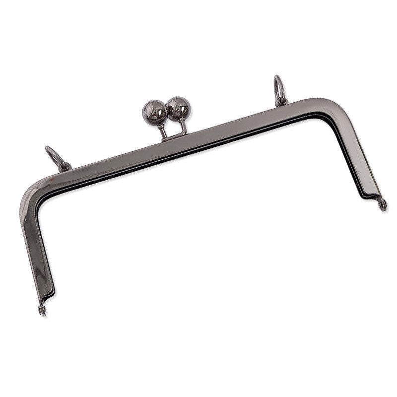 20.5cm metal kiss lock frames, square metal purse frames, gold clutch locks, black metal kiss locks, bronze purse frames,